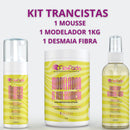 Kit Modelador 1KG + mousse+ desmaia fibra fio de fada Para Acabamentos de Penteados Excelente