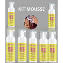kit com 7 mousses texturizador / espuma Para Cabelos e Texturizador Fibras Fio De Fada 150ml